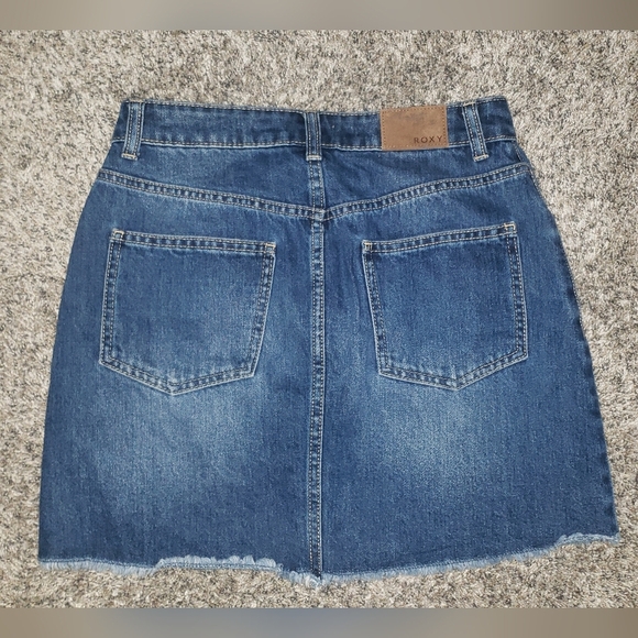 Roxy| Denim Button-Up Mini Skirt - Picture 6 of 6